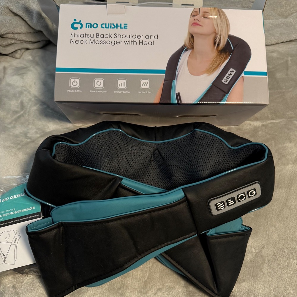 No Cuishle Shiatsu Neck‎ & Shoulder Massager w/ Heat Open Box New
